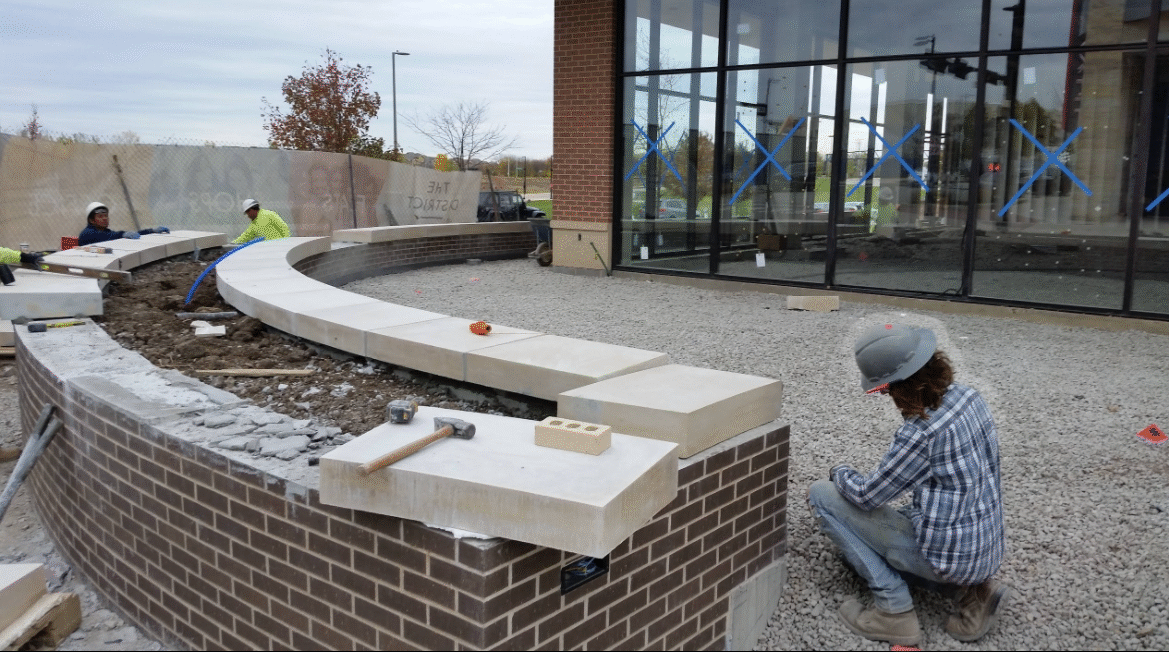 Project featuring commercial concrete in Kansas City.